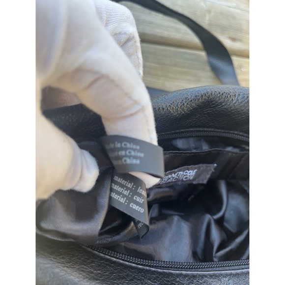 Kenneth Cole Reaction Black Leather Womens Purse Shoulder Bag - Picture 2 of 11